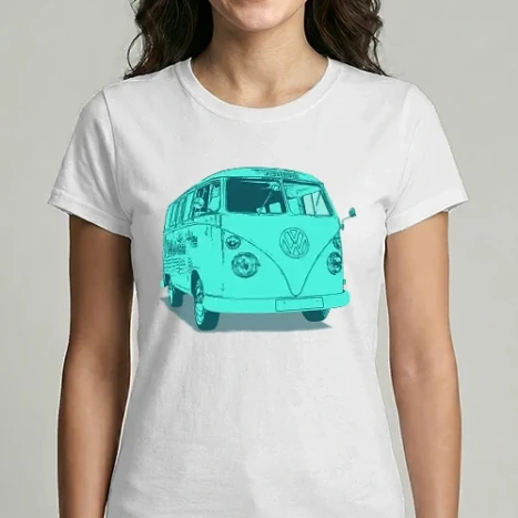 Női Imperial póló - vw mikrobusz T1