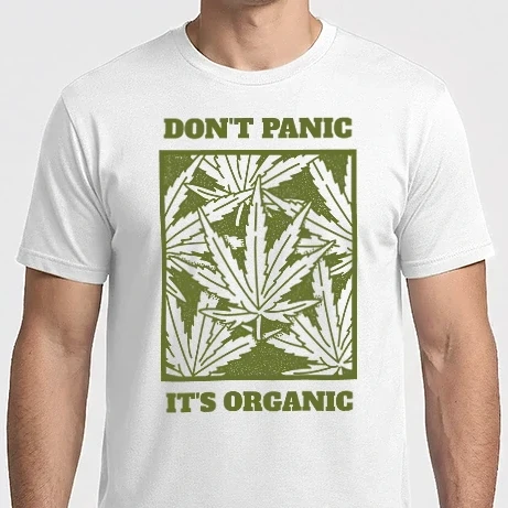 Férfi Imperial póló - Don't panic it's organic cannabis fűves