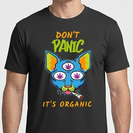 Férfi Imperial póló - Don't panic it's organic fűves