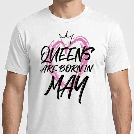 Férfi Imperial póló - Queens are bon in May