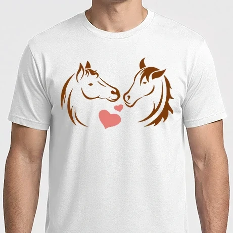 Férfi Imperial póló - Szerelmes lovak