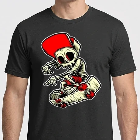 Férfi Imperial póló - Deszkás csontváz