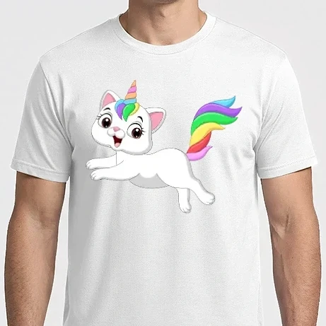 Férfi Imperial póló - Unikornis cica 5