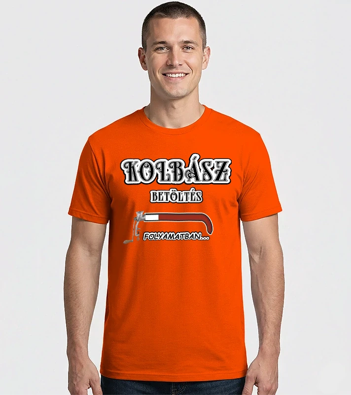 Kolbász töltés folyamatban – Férfi Imperial póló