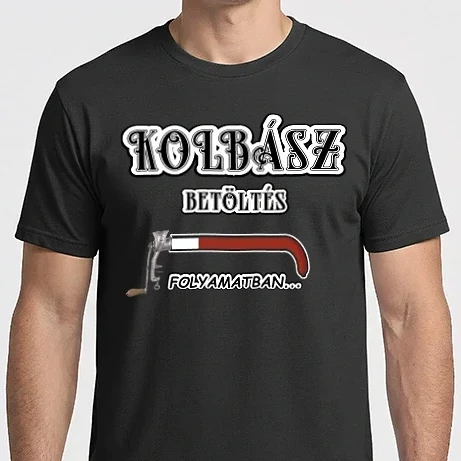 Férfi Imperial póló - Kolbász töltés folyamatban
