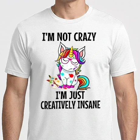 Férfi Imperial póló - Aint crazy unicorn