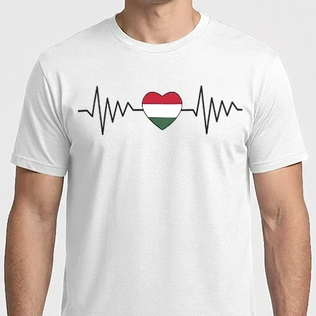 Férfi Imperial póló - Magyar szív Ekg