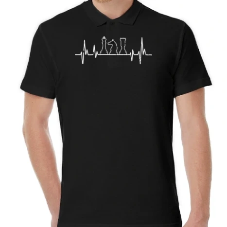 Férfi galléros Póló - Sakk Ekg