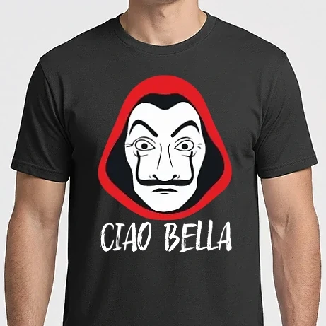 Férfi Imperial póló - Ciao Bella - A nagy Pénzrablás - Money Heist - La Casa de Papel