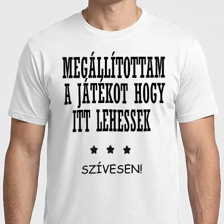 Férfi Imperial póló - Megállitottam a játékot