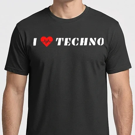 Férfi Imperial póló - I Love Techno