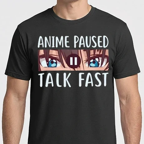 Férfi Imperial póló - anime paused talk fast