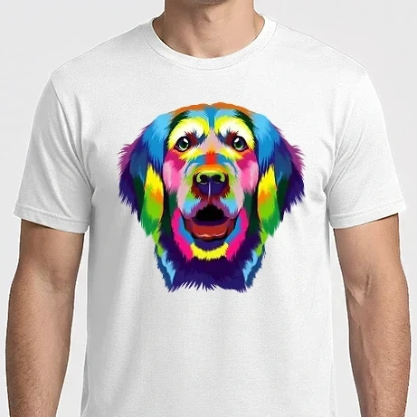 Férfi Imperial póló - Színes golden retriever