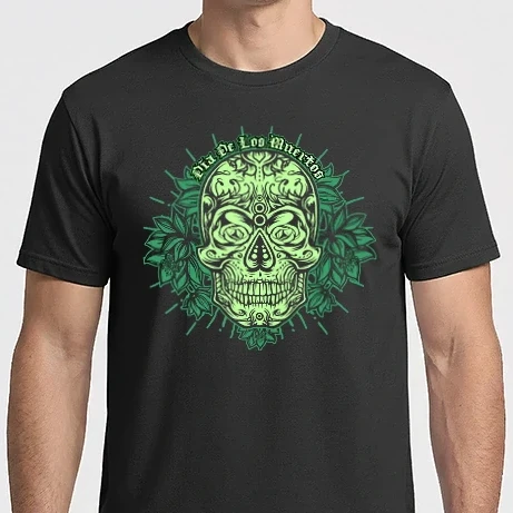 Férfi Imperial póló - dl light skull