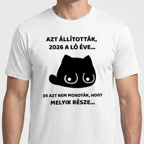 Férfi Imperial póló - Azt állították, 2026 a ló éve...