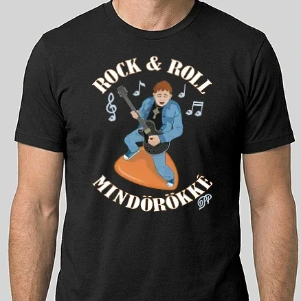 Férfi Alap póló - Rock & Roll Mindörökké