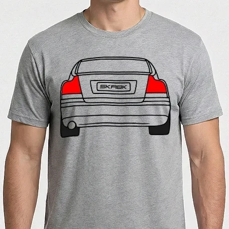 Férfi Imperial póló - Volvo S60 Mk1 hátulról
