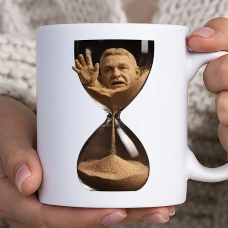 Fehér bögre - vége van...