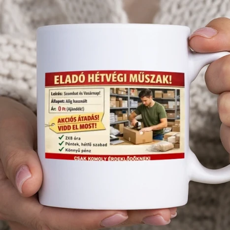 Fehér bögre - Hétvégi műszak