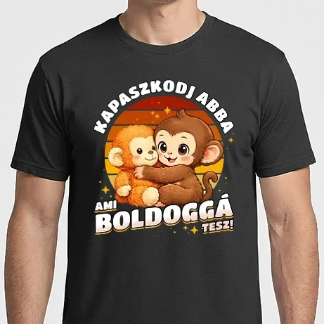 Férfi Imperial póló - Punch - Kapaszkodj abba, ami boldoggá tesz!