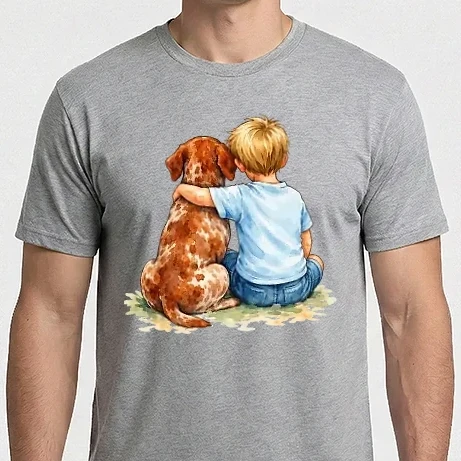 Férfi Imperial póló - boy+dog