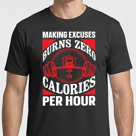 Férfi Imperial póló - A kifogások keresése óránként nulla kalóriát éget el - Making Excuses Burns Zero Calories Per Hour