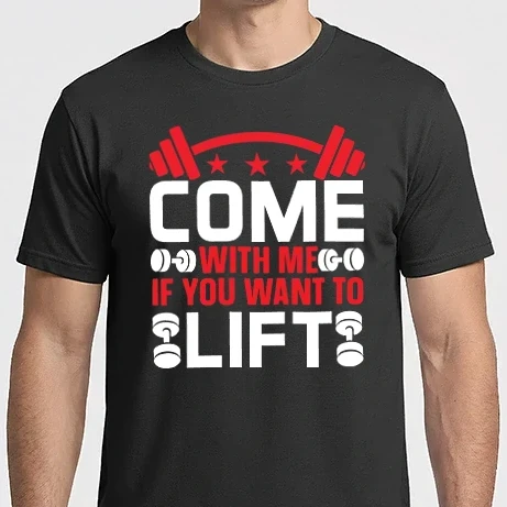 Férfi Imperial póló - Gyere velem, ha emelni akarsz (Come With Me If You Want To Lift)