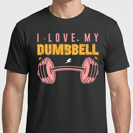 Férfi Imperial póló - I Love My Dumbbell - Szeretem a súlyzómat