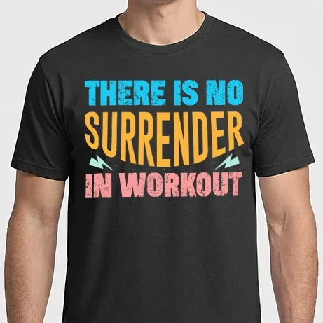 Férfi Imperial póló - There Is No Surrender In Workout - Az edzésben nincs megadás
