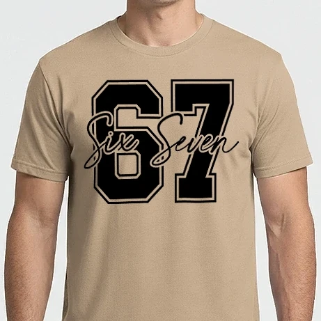 Férfi Imperial póló - 67 six seven fekete