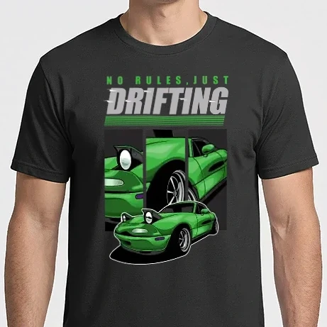 Férfi Imperial póló - Mazda MX-5 Miata - No Rules, Just Drifting 