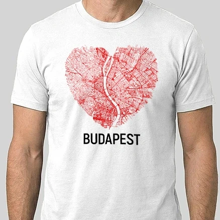 Férfi Alap póló - Budapest Love