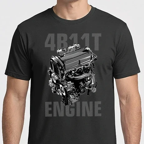 Férfi Imperial póló - Mitsubishi 4B11T Engine (motor)