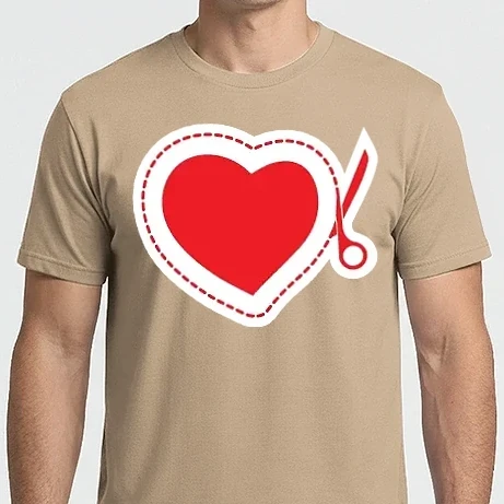 Férfi Imperial póló - Oda adom a szívemet