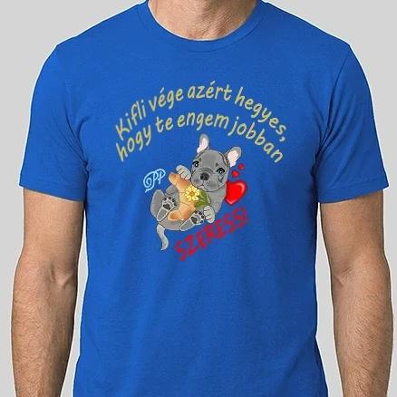 Férfi Alap póló - Kifli és Kutyus
