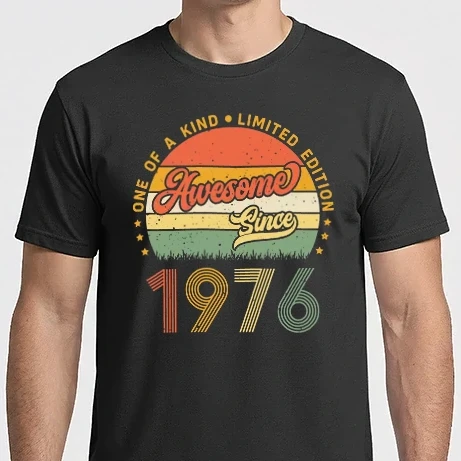Férfi Imperial póló - 1976 szülinap awesome