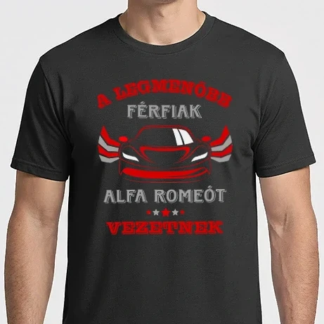 Férfi Imperial póló - Legmenőbb férfiak Alfa romeót