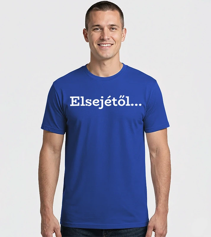 Elsejétől fehér – Férfi Imperial póló