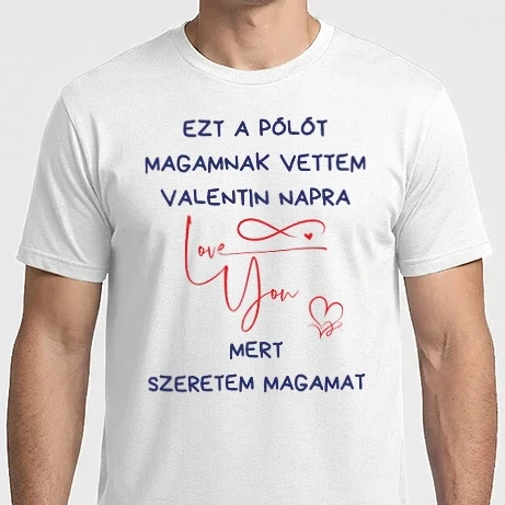 Férfi Imperial póló - Valentin napi ajándék póló – Egyedi, romantikus meglepetés magamnak