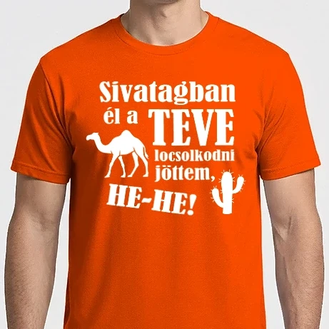 Férfi Imperial póló - Sivatagban él a Teve