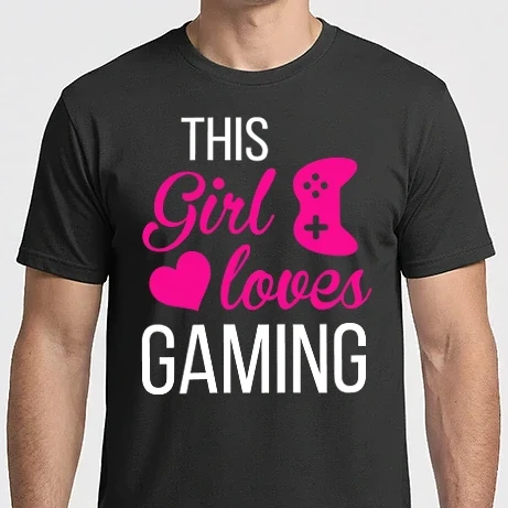 Férfi Imperial póló - This Girl Loves Gaming