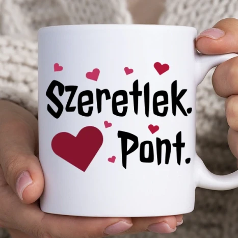 Fehér bögre - Pont.