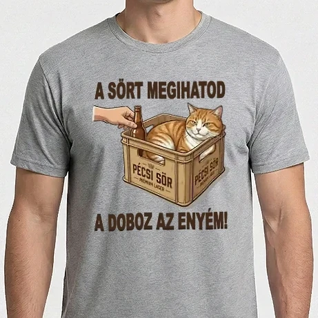 Férfi Imperial póló - A sört megihatod, a doboz az enyém!