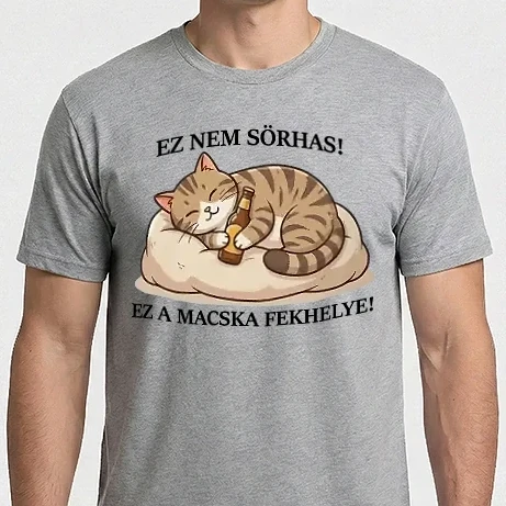 Férfi Imperial póló - Ez nem sörhas! Ez a macska fekhelye!