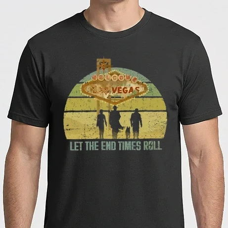Férfi Imperial póló - Fallout Let the end times roll