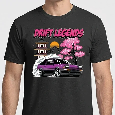 Férfi Imperial póló - Toyota AE86 - Drift Legends