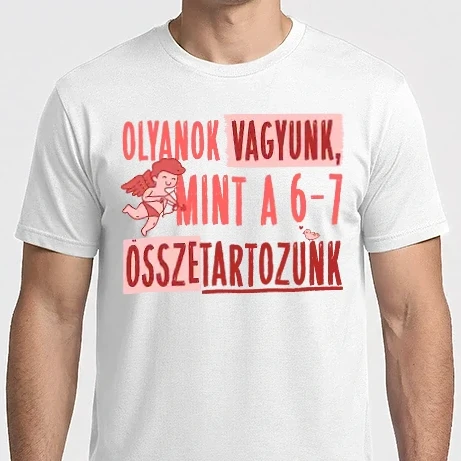 Férfi Imperial póló - Olyanok vagyunk mint a 6-7