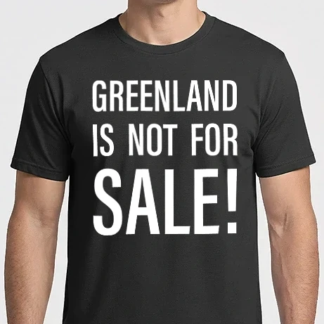 Férfi Imperial póló - Greenland is not for sale! - Grönland nem eladó! - fehér