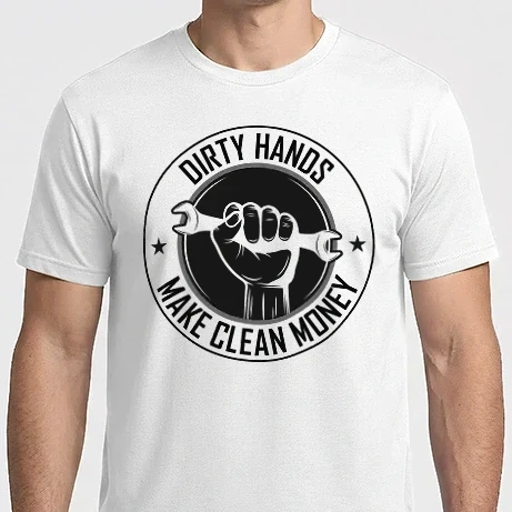 Férfi Imperial póló - Dirty hands make clean money - A piszkos kezek tiszta pénzt keresnek