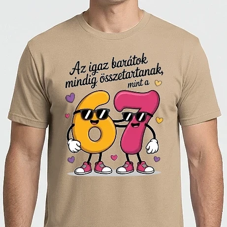 Férfi Imperial póló - Az igaz barátok mindig összetartanak, mint a 67